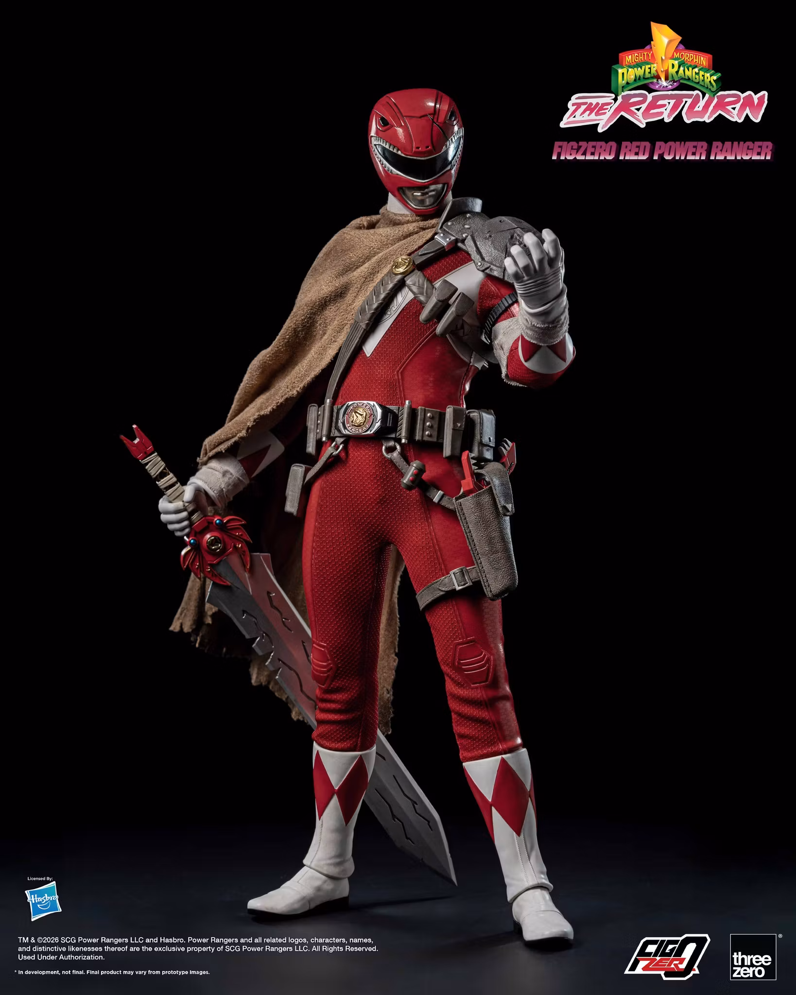 Mighty Morphin Power Rangers: The Return FigZero Red Ranger 1/6 Scale Action Figure