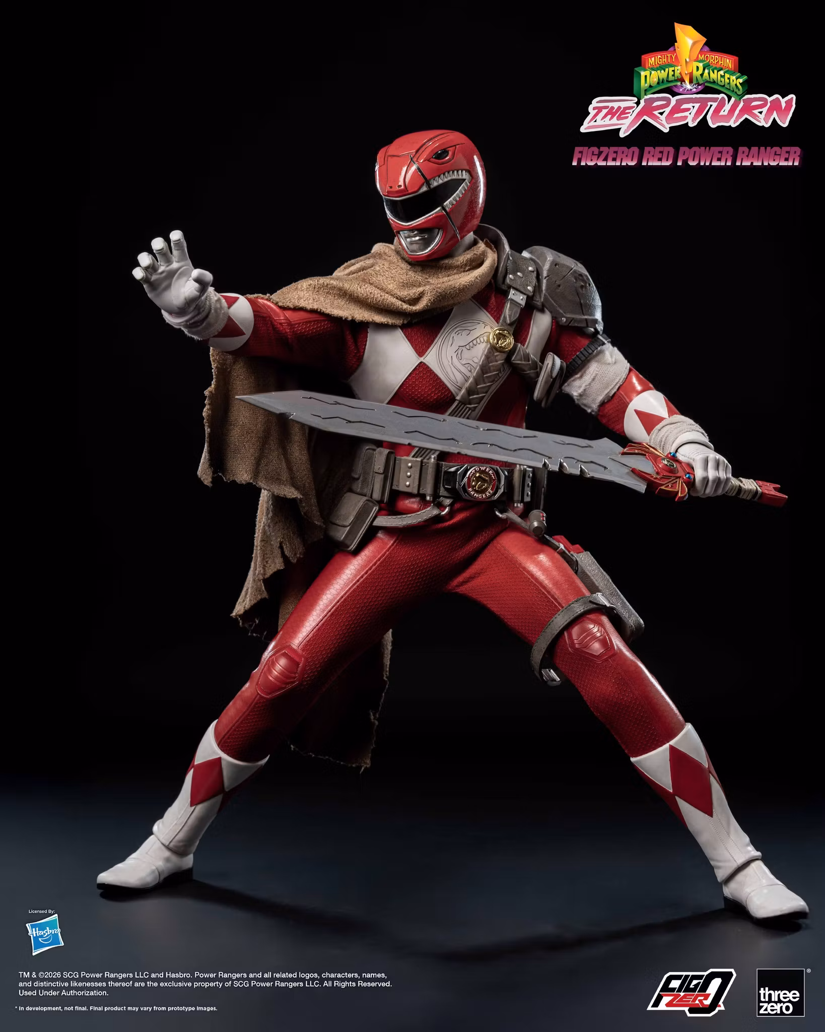 Mighty Morphin Power Rangers: The Return FigZero Red Ranger 1/6 Scale Action Figure
