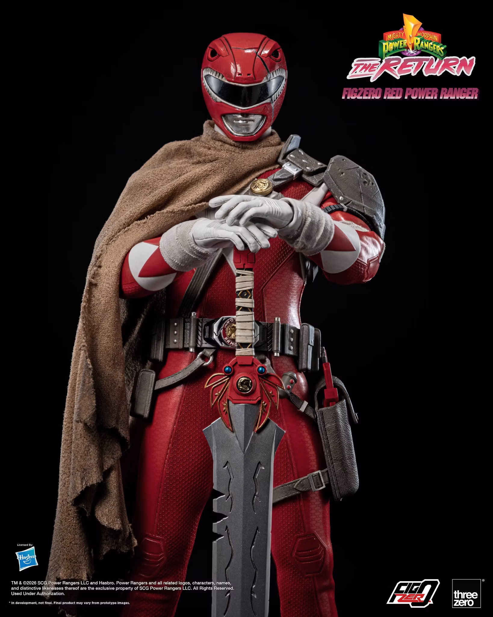 Mighty Morphin Power Rangers: The Return FigZero Red Ranger 1/6 Scale Action Figure