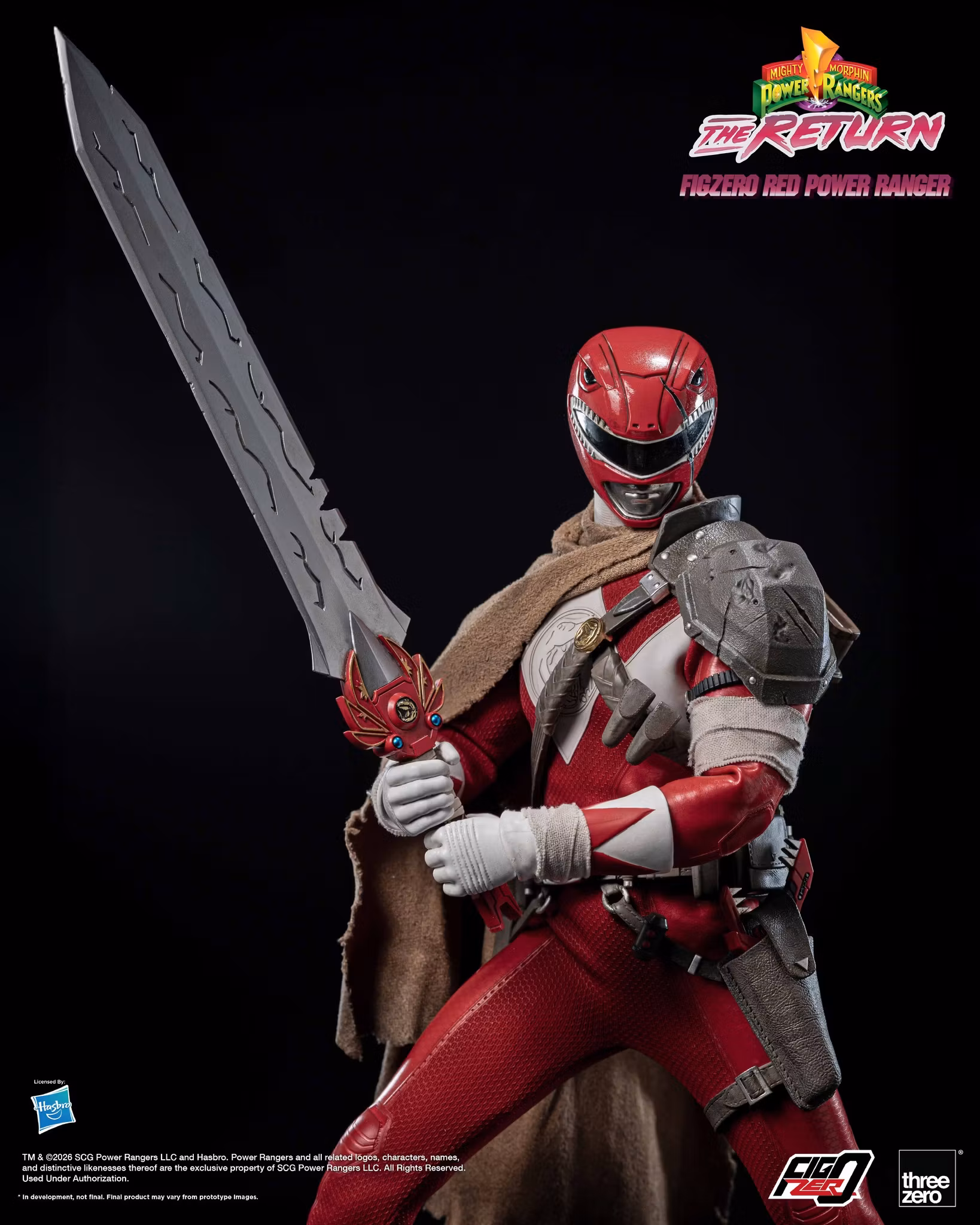 Mighty Morphin Power Rangers: The Return FigZero Red Ranger 1/6 Scale Action Figure