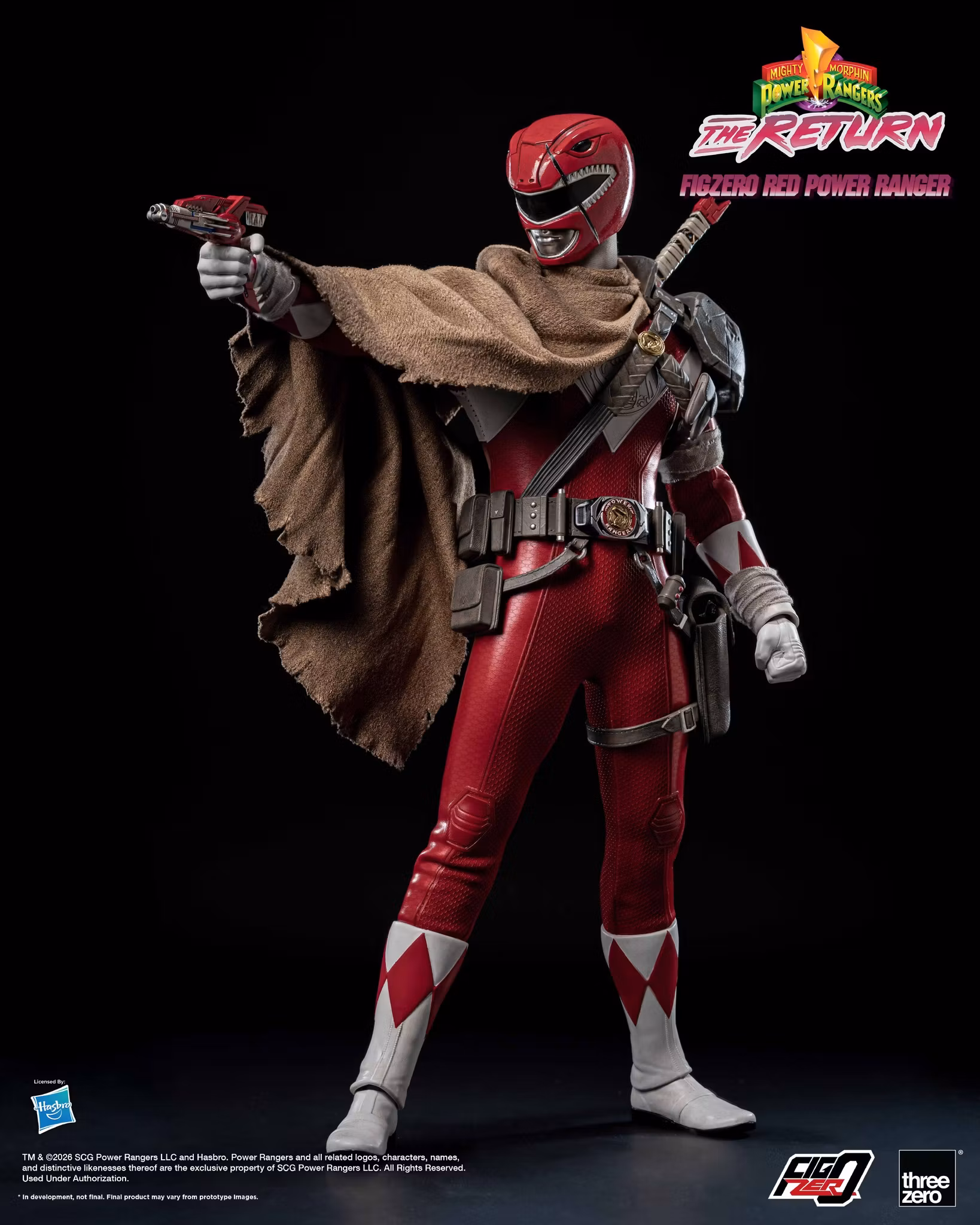 Mighty Morphin Power Rangers: The Return FigZero Red Ranger 1/6 Scale Action Figure