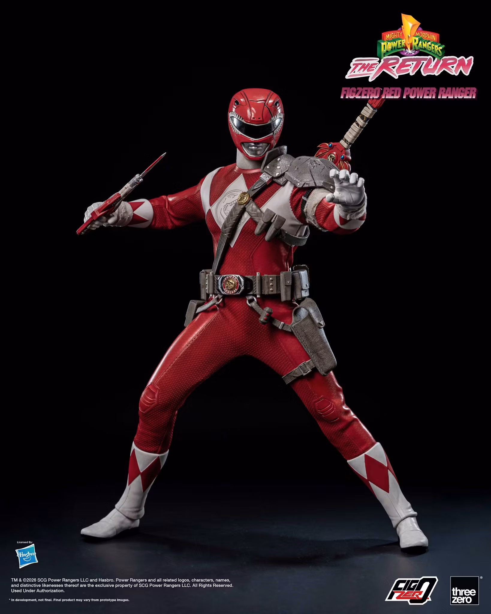 Mighty Morphin Power Rangers: The Return FigZero Red Ranger 1/6 Scale Action Figure