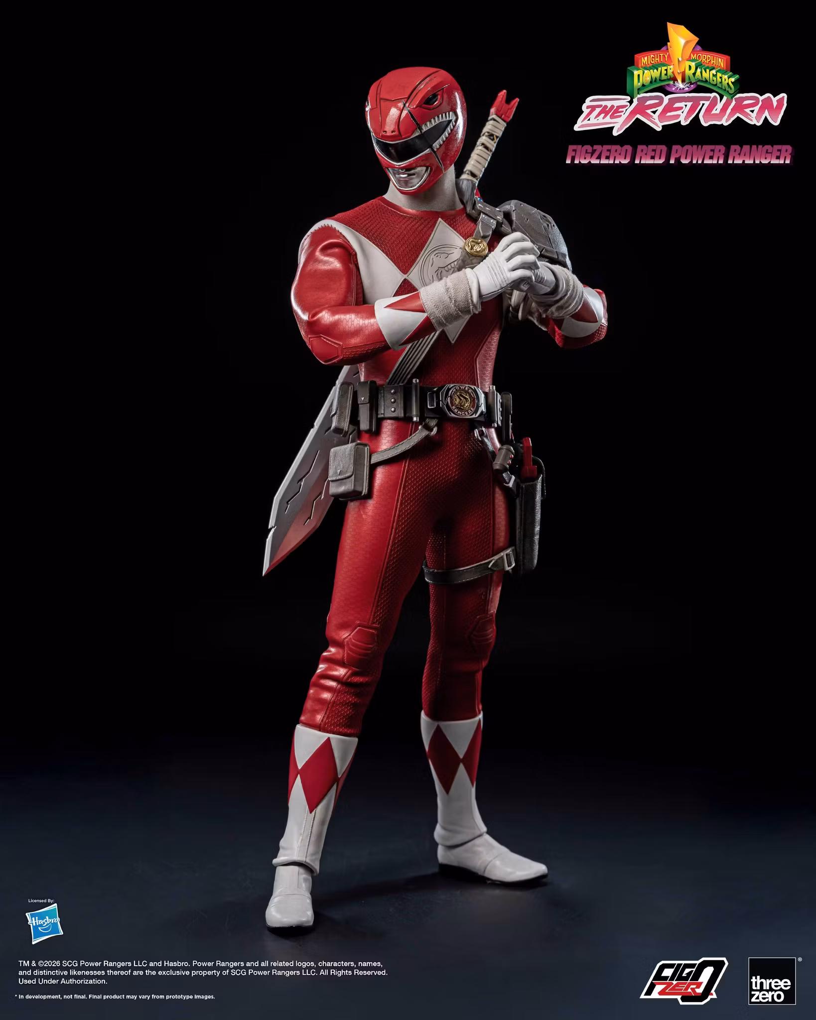 Mighty Morphin Power Rangers: The Return FigZero Red Ranger 1/6 Scale Action Figure