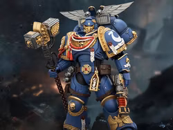 Warhammer 40,000: Space Marine 2 Ultramarines Assault Intercessor (Game Edition) 1/18 Scale Action Figure