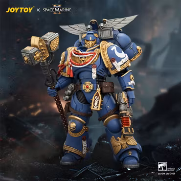 Warhammer 40,000: Space Marine 2 Ultramarines Assault Intercessor (Game Edition) 1/18 Scale Action Figure