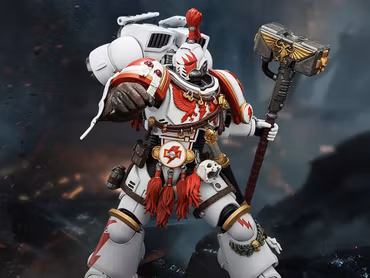 Warhammer 40,000: Space Marine 2 White Scars Assault Intercessor Champion (Game Edition) 1/18 Scale Action Figure