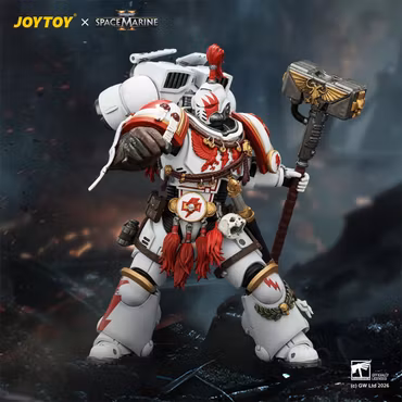 Warhammer 40,000: Space Marine 2 White Scars Assault Intercessor Champion (Game Edition) 1/18 Scale Action Figure