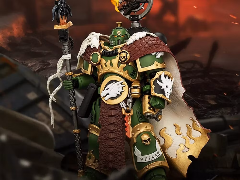 Warhammer 40,000 Salamanders Vulkan He'Stan The Forgefather 1/18 Scale Action Figure