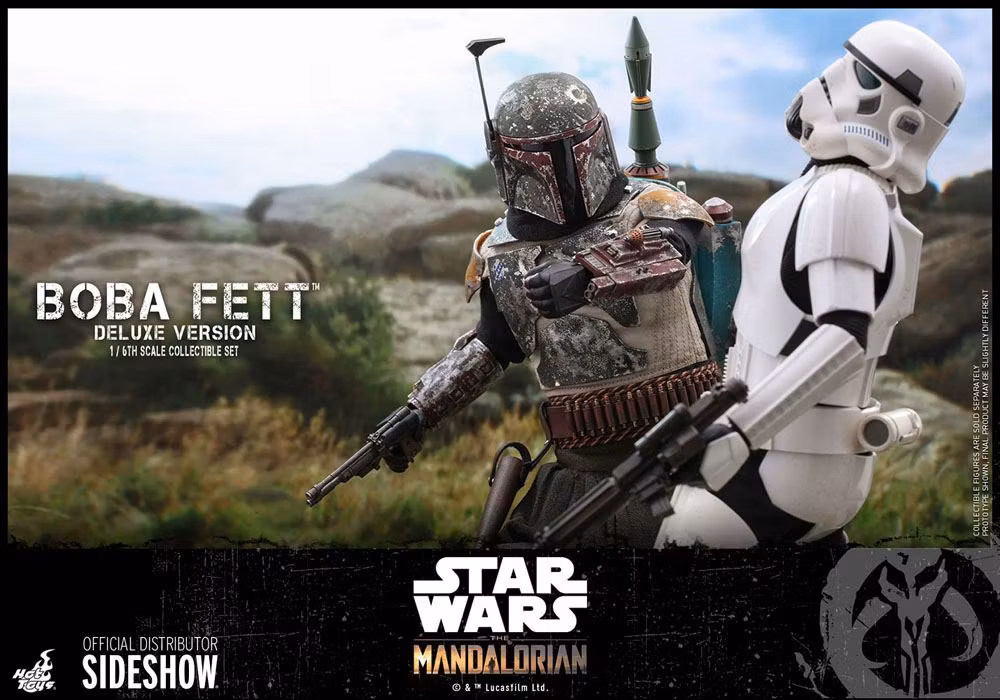 The Mandalorian TMS034 Deluxe Boba Fett 1/6th Scale Collectible Figure Set