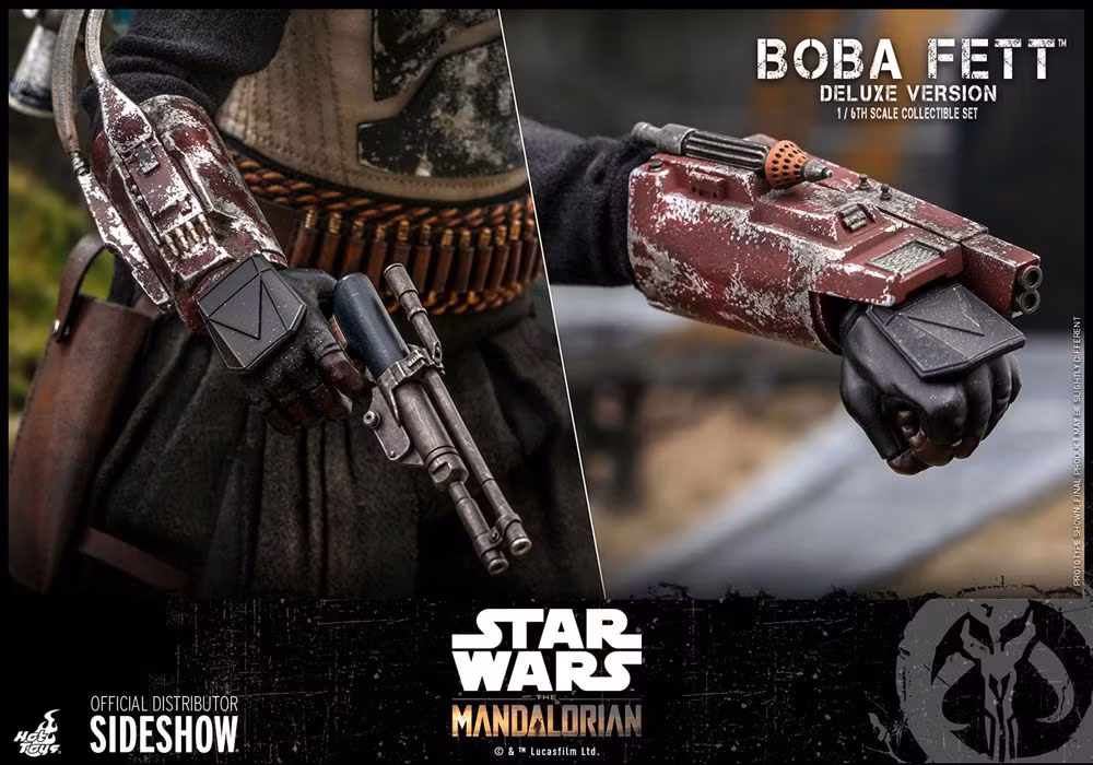 The Mandalorian TMS034 Deluxe Boba Fett 1/6th Scale Collectible Figure Set