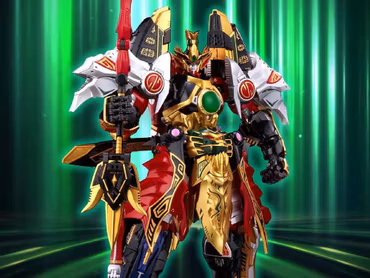 Mighty Morphin Power Rangers Go! Kara Kuri Combine Thunder Megazord Action Figure