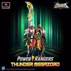 Mighty Morphin Power Rangers Go! Kara Kuri Combine Thunder Megazord Action Figure