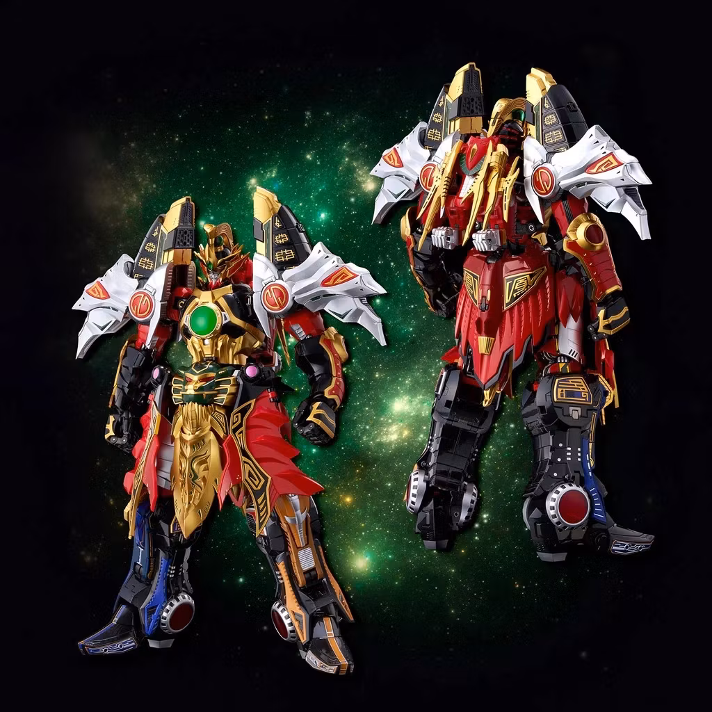 Mighty Morphin Power Rangers Go! Kara Kuri Combine Thunder Megazord Action Figure