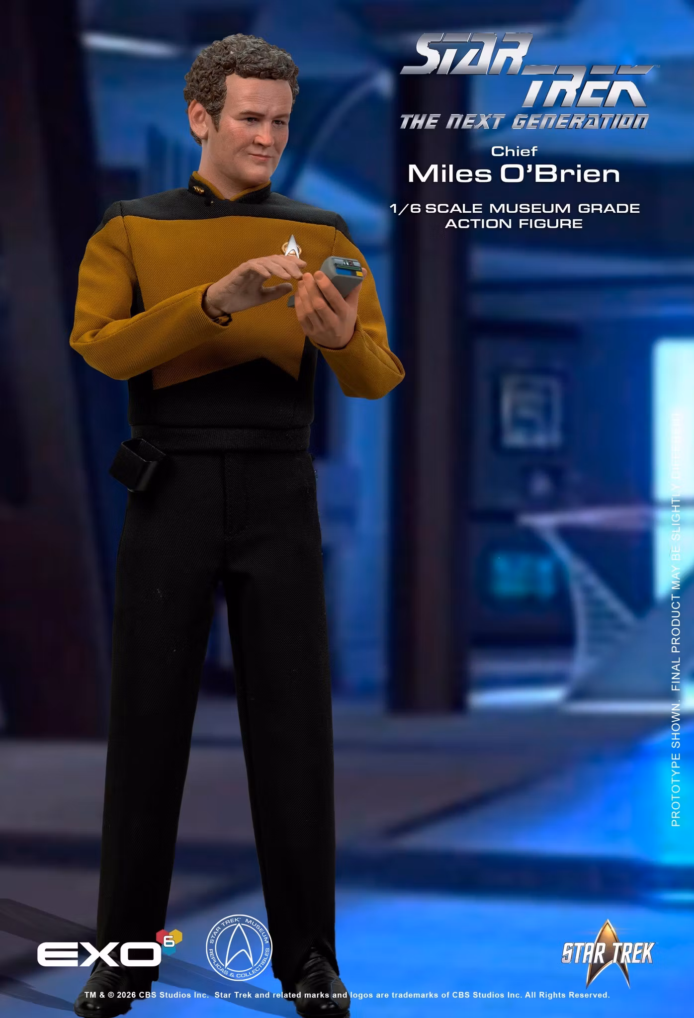 Star Trek: The Next Generation Chief Miles O'Brien & Transporter Console 1/6 Scale Action Figure and Diorama Set