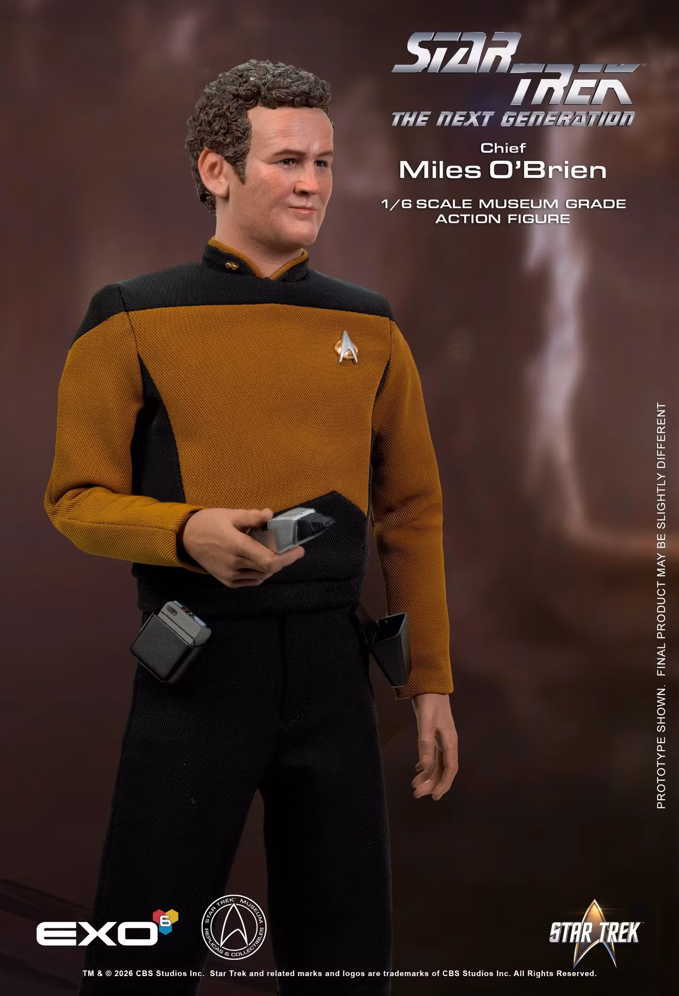 Star Trek: The Next Generation Chief Miles O'Brien & Transporter Console 1/6 Scale Action Figure and Diorama Set