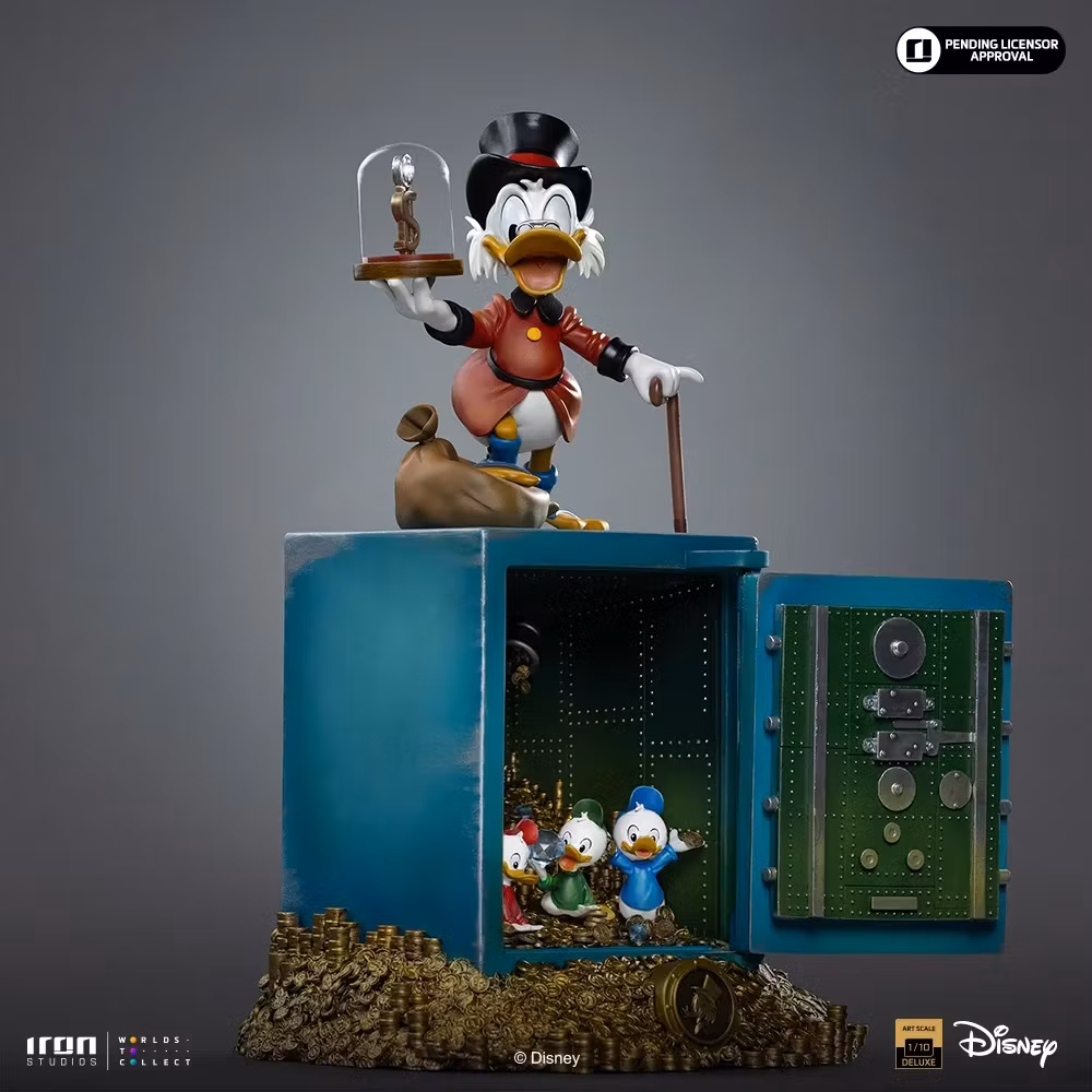 DuckTales Uncle Scrooge McDuck and Nephews 1/10 Art Scale Statue