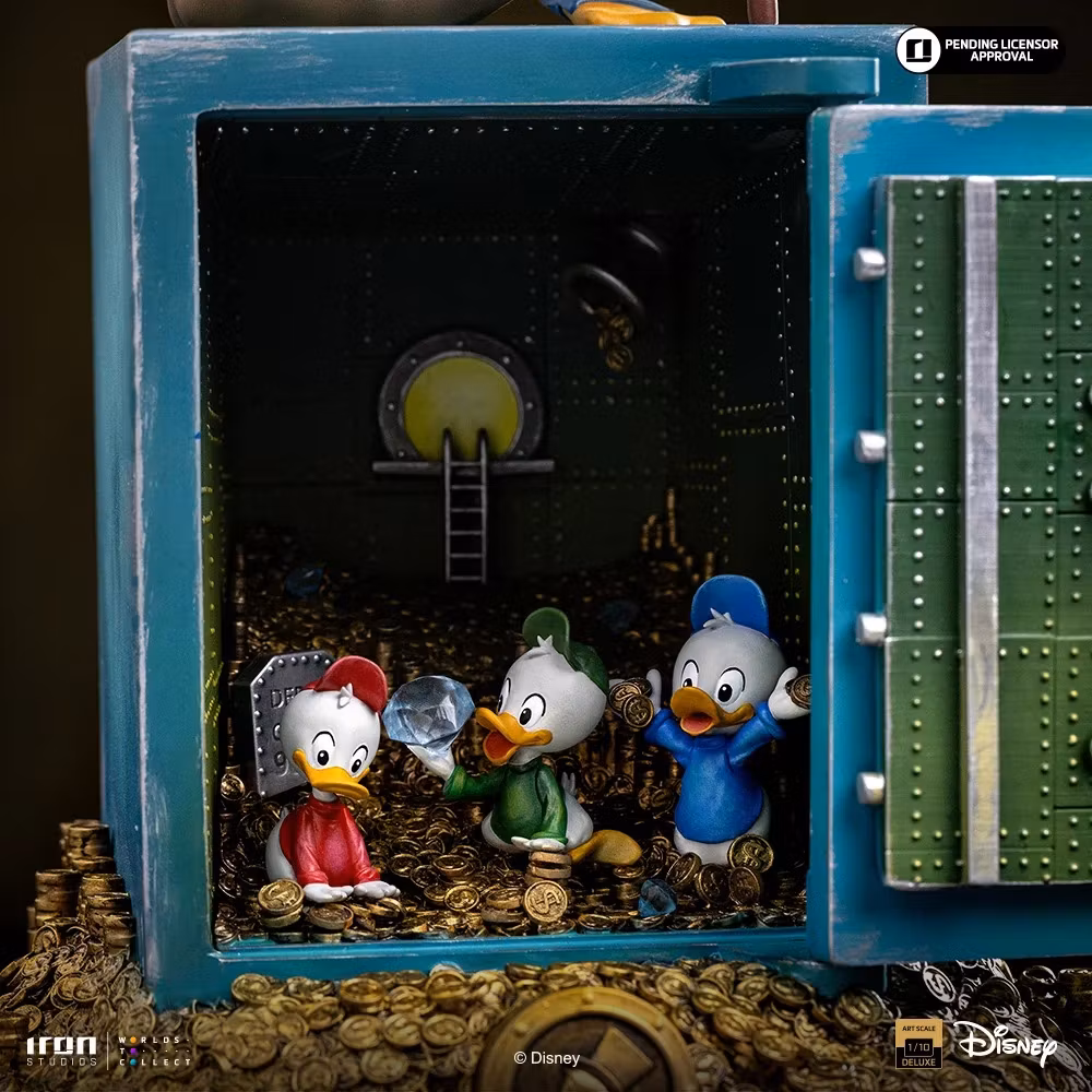 DuckTales Uncle Scrooge McDuck and Nephews 1/10 Art Scale Statue