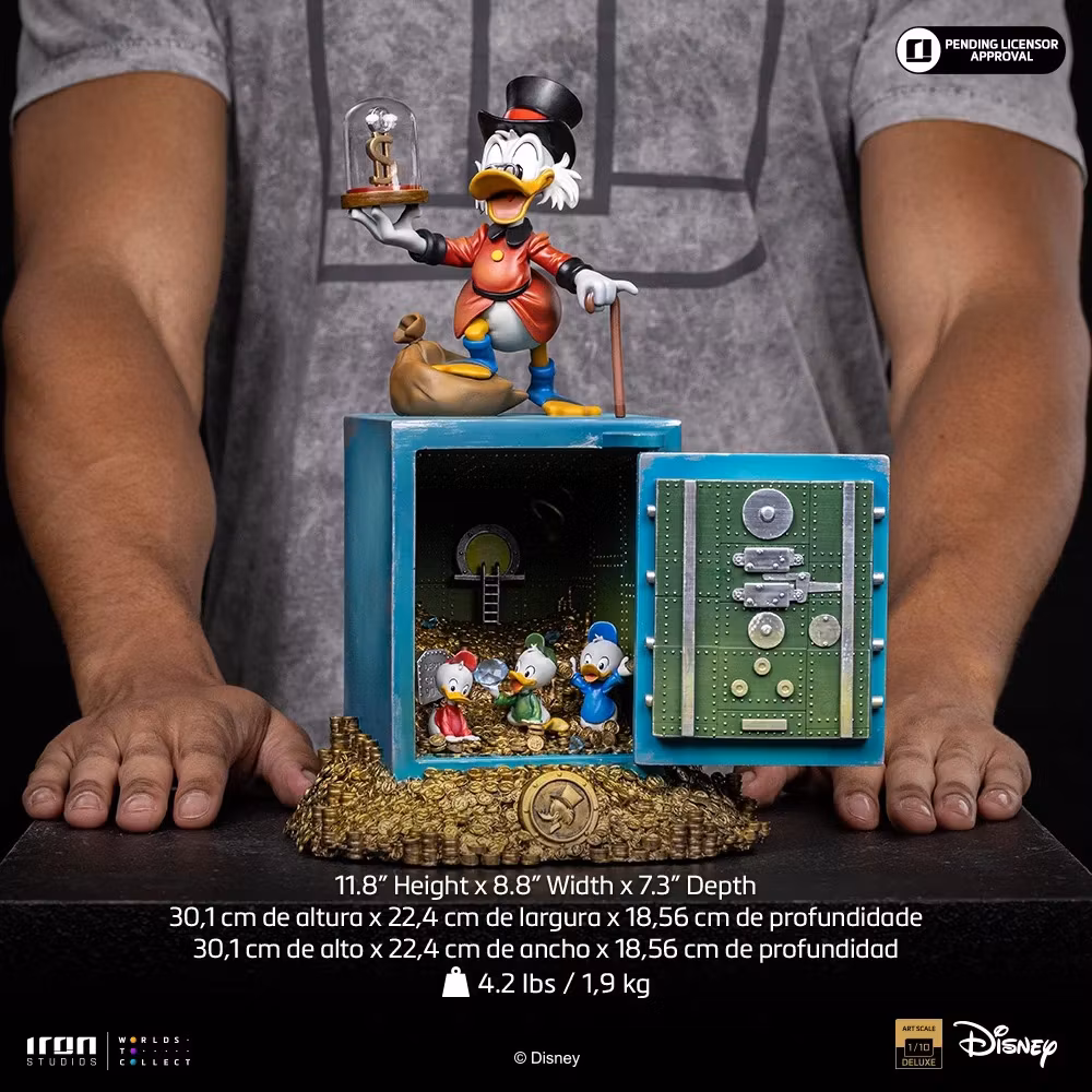 DuckTales Uncle Scrooge McDuck and Nephews 1/10 Art Scale Statue