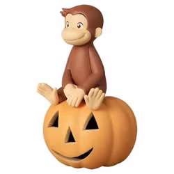 Curious George UDF Mini Figure w/Pumpkin