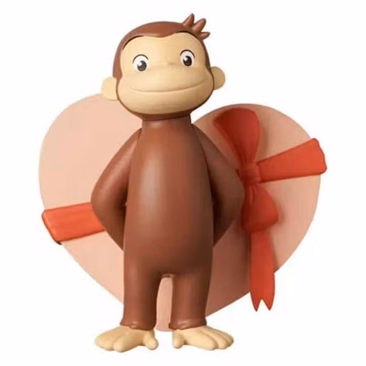 Curious George UDF Mini Figure w/Heart