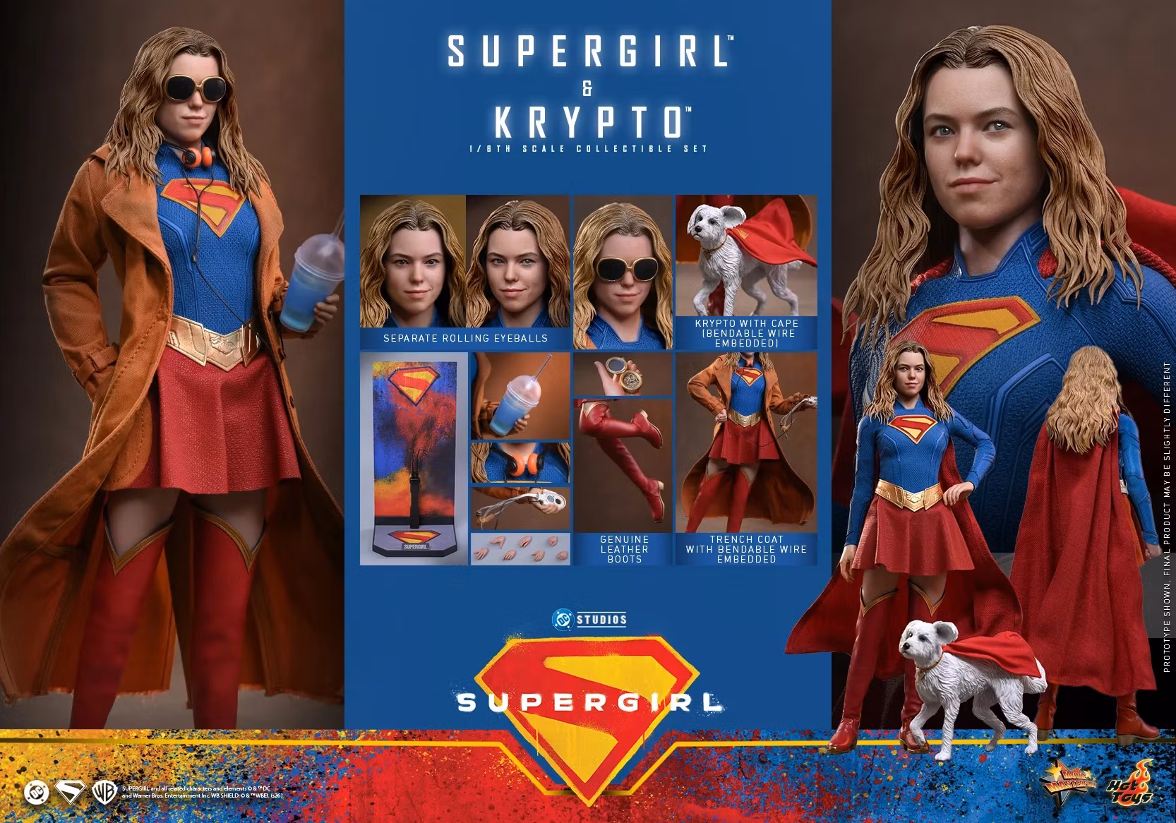 Supergirl MMS869 Supergirl & Krypto 1/6th Scale Collectible Figure