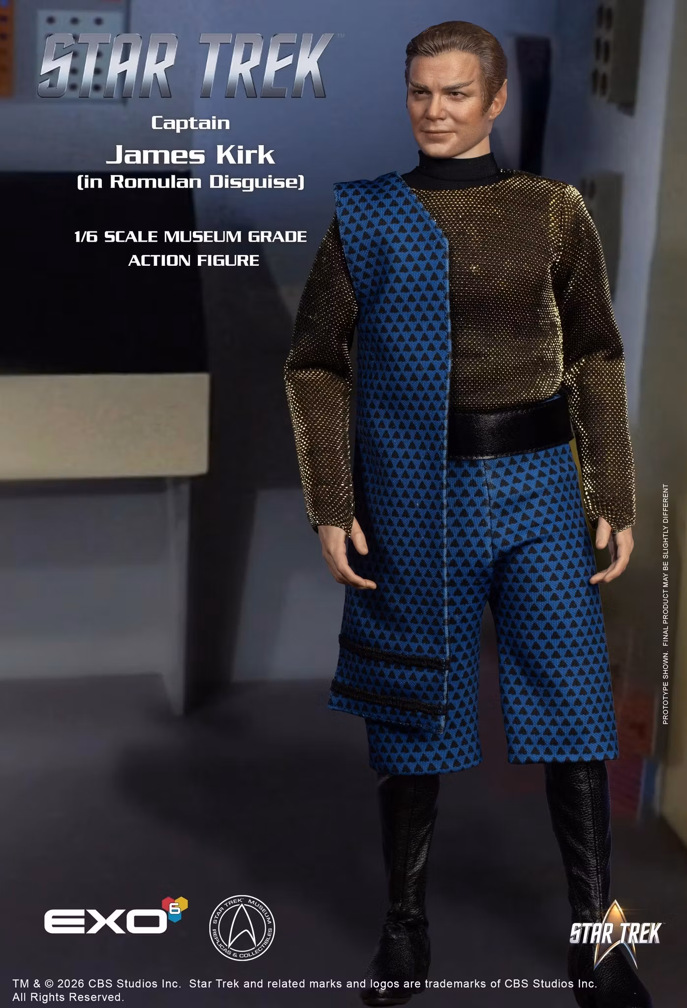 Star Trek: The Original Series Captain James T. Kirk (Romulan Disguise) 1/6 Scale Action Figure