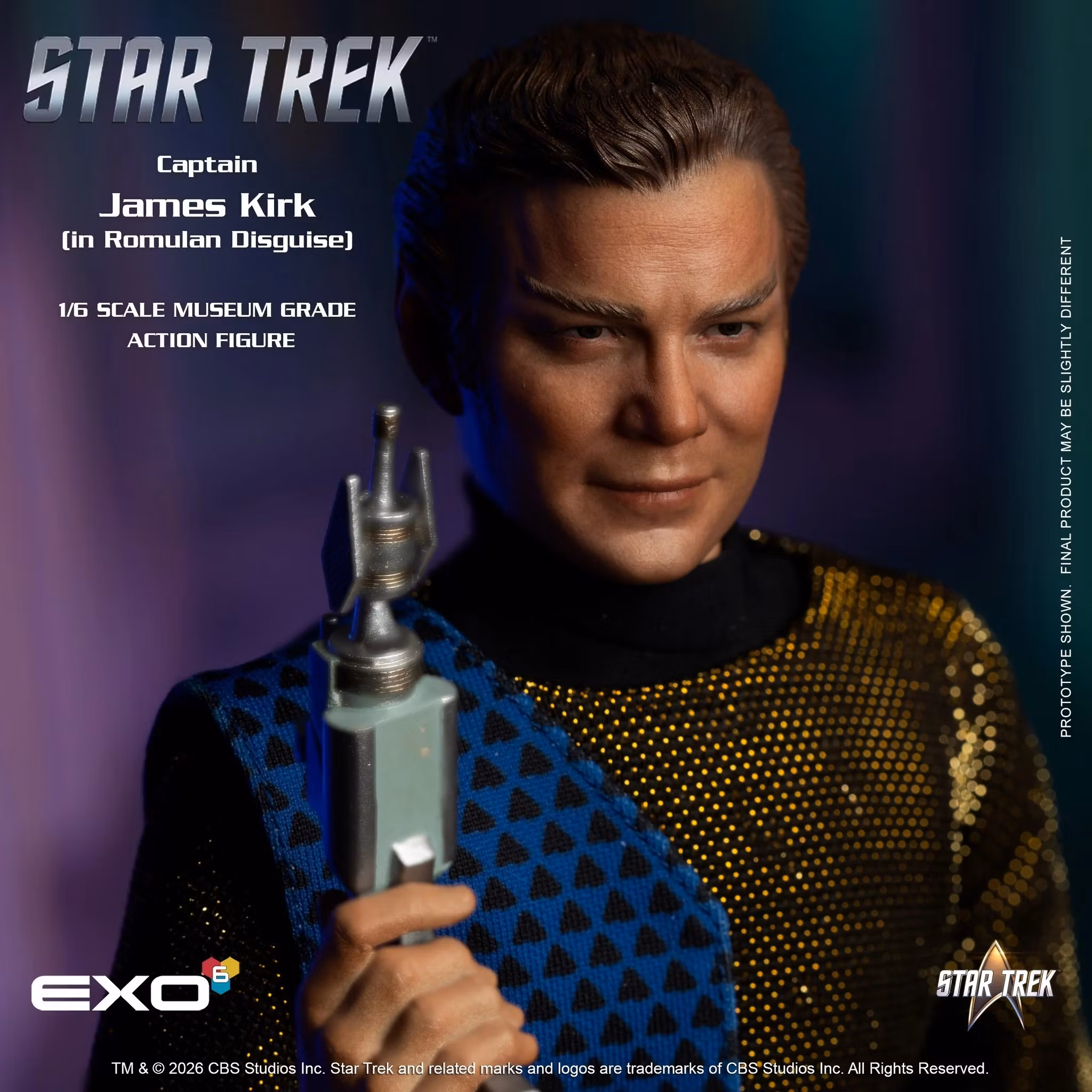 Star Trek: The Original Series Captain James T. Kirk (Romulan Disguise) 1/6 Scale Action Figure