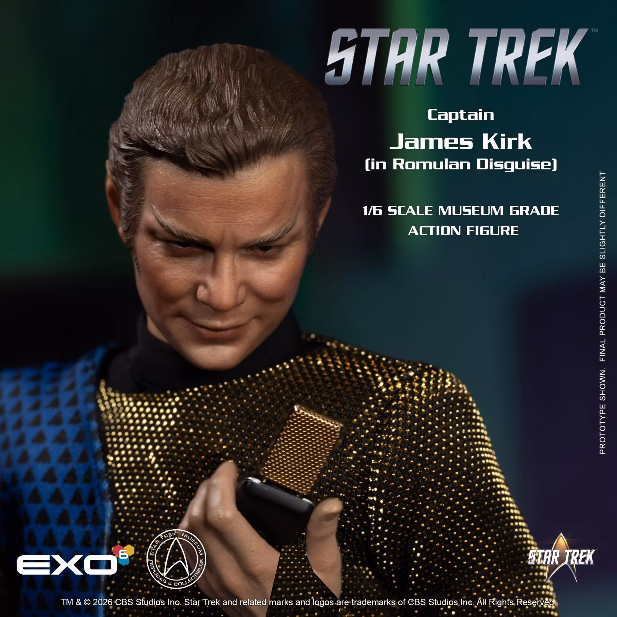 Star Trek: The Original Series Captain James T. Kirk (Romulan Disguise) 1/6 Scale Action Figure