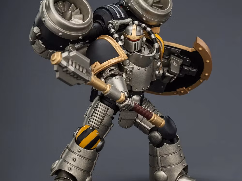 Warhammer: The Horus Heresy Iron Warriors MkII Assault Sergeant with Disintegrator Pistol, Power Maul & Combat Shield 1/18 Scale Action Figure