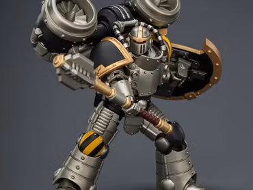 Warhammer: The Horus Heresy Iron Warriors MkII Assault Sergeant with Disintegrator Pistol, Power Maul & Combat Shield 1/18 Scale Action Figure