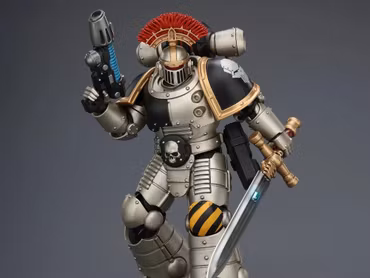 Warhammer: The Horus Heresy Iron Warriors MkII Tactical Sergeant with Power Sword, Bolt Pistol and Plasma Pistol 1/18 Scale Action Figure