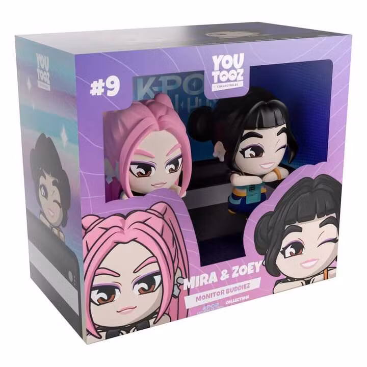 KPop Demon Hunters Vinyl Figures Mira & Zoey Monitor Buddiez