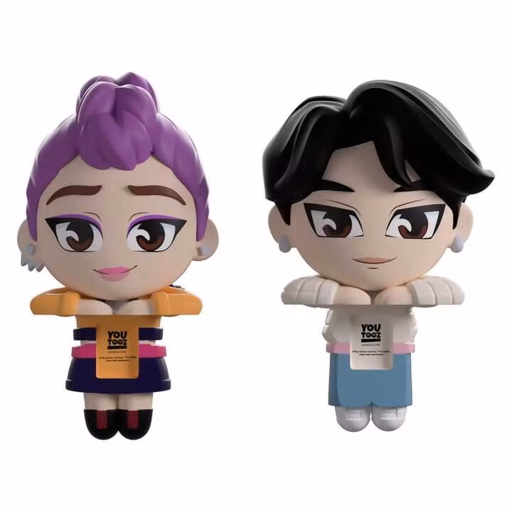 KPop Demon Hunters Vinyl Figures Jinu & Rumi Monitor Buddiez
