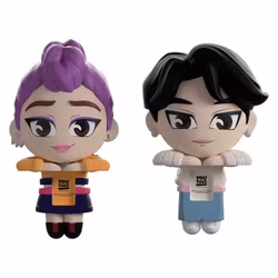 KPop Demon Hunters Vinyl Figures Jinu & Rumi Monitor Buddiez