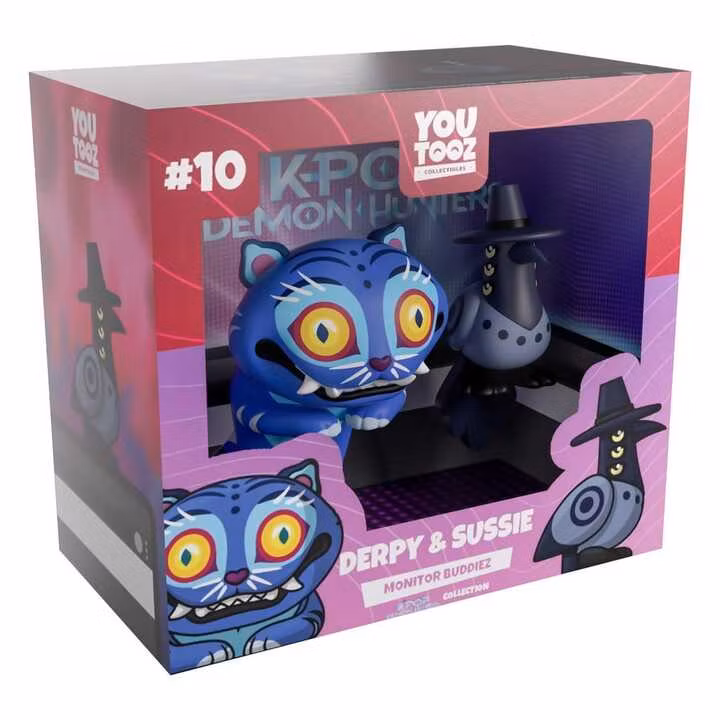 KPop Demon Hunters Vinyl Figures Derpy & Sussie Monitor Buddiez