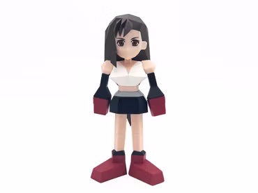 Final Fantasy VII Tifa Lockhart Polygon Soft Vinyl Figure