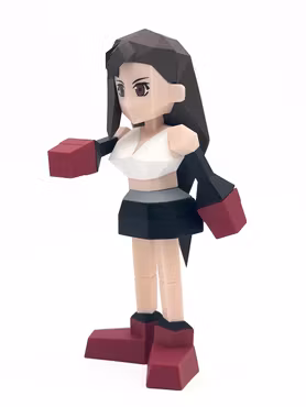 Final Fantasy VII Tifa Lockhart Polygon Soft Vinyl Figure