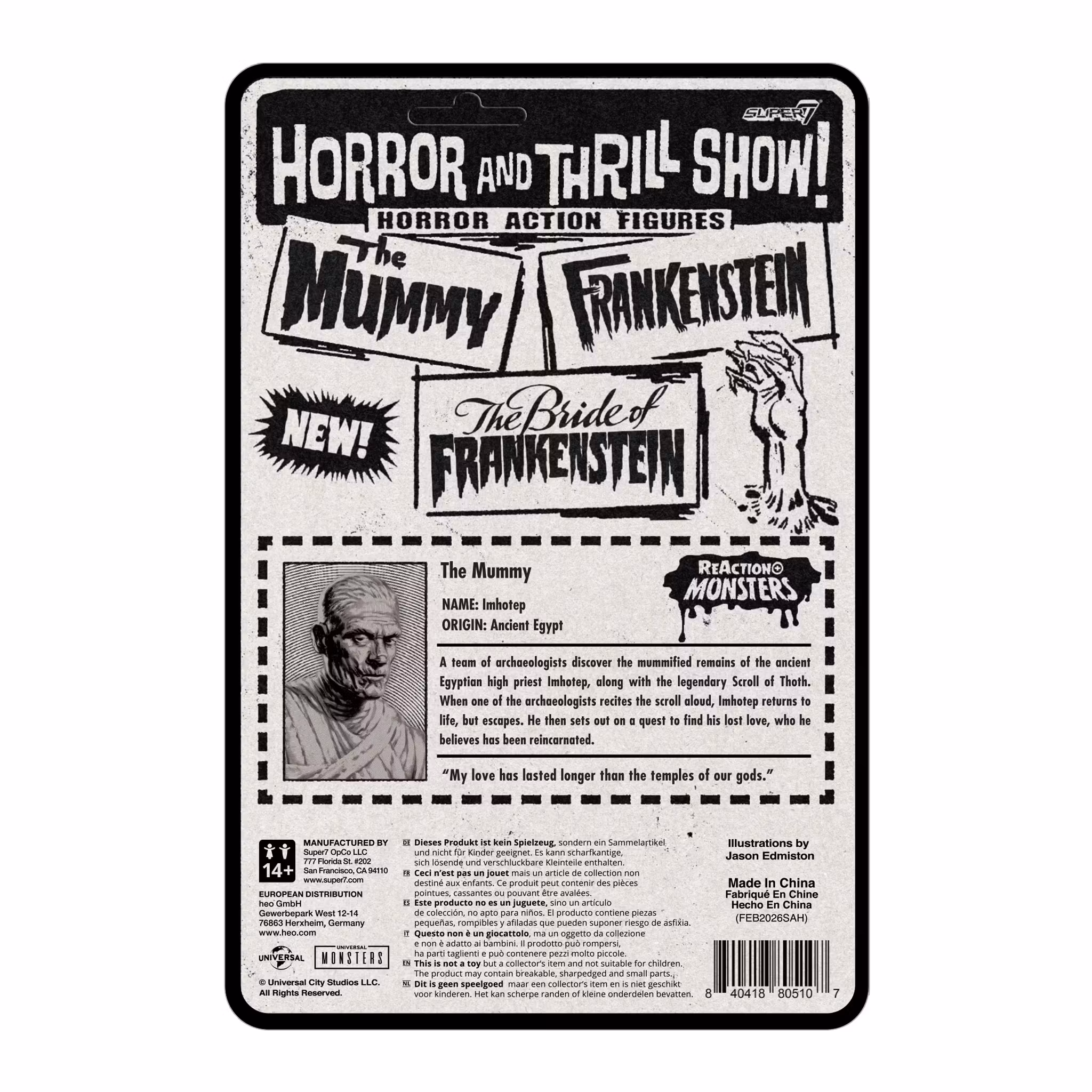 Universal Monsters ReAction+ The Mummy Action Figure