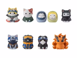 Naruto: Shippuden Nyaruto! Mega Cat Project Once Upon a Time in Konoha Village Box of 8 Random Figures (Rerelease)