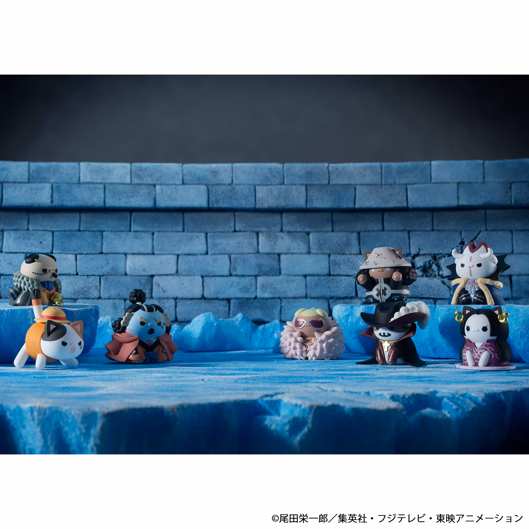 One Piece Mega Cat Project Nyan Piece Nyan! Luffy & the Seven Warlords of the Sea Ver. Box of 8 Random Figures (Rerelease)