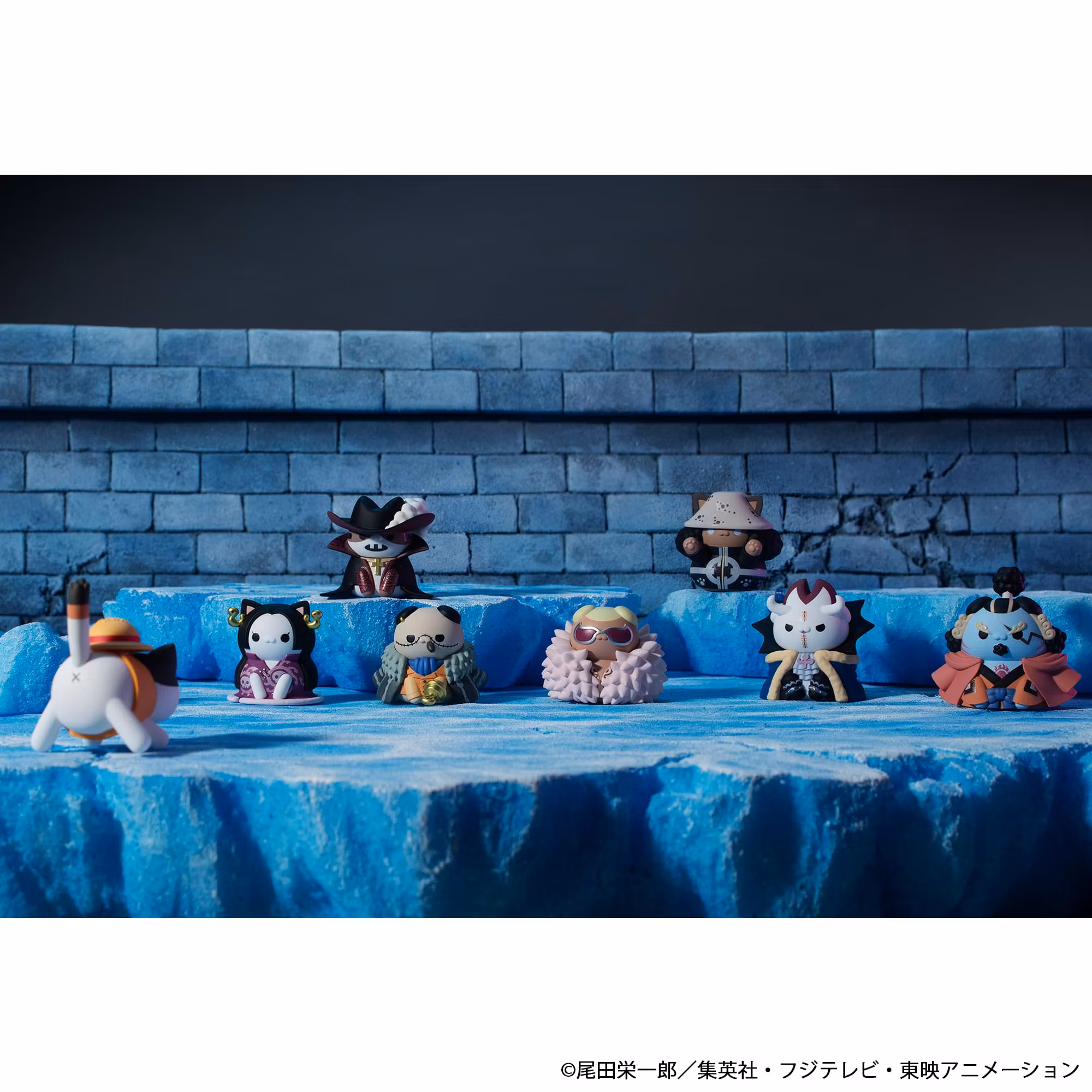 One Piece Mega Cat Project Nyan Piece Nyan! Luffy & the Seven Warlords of the Sea Ver. Box of 8 Random Figures (Rerelease)