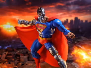 The Return of Superman DC Multiverse McFarlane Vault Collection Cyborg Superman Action Figure