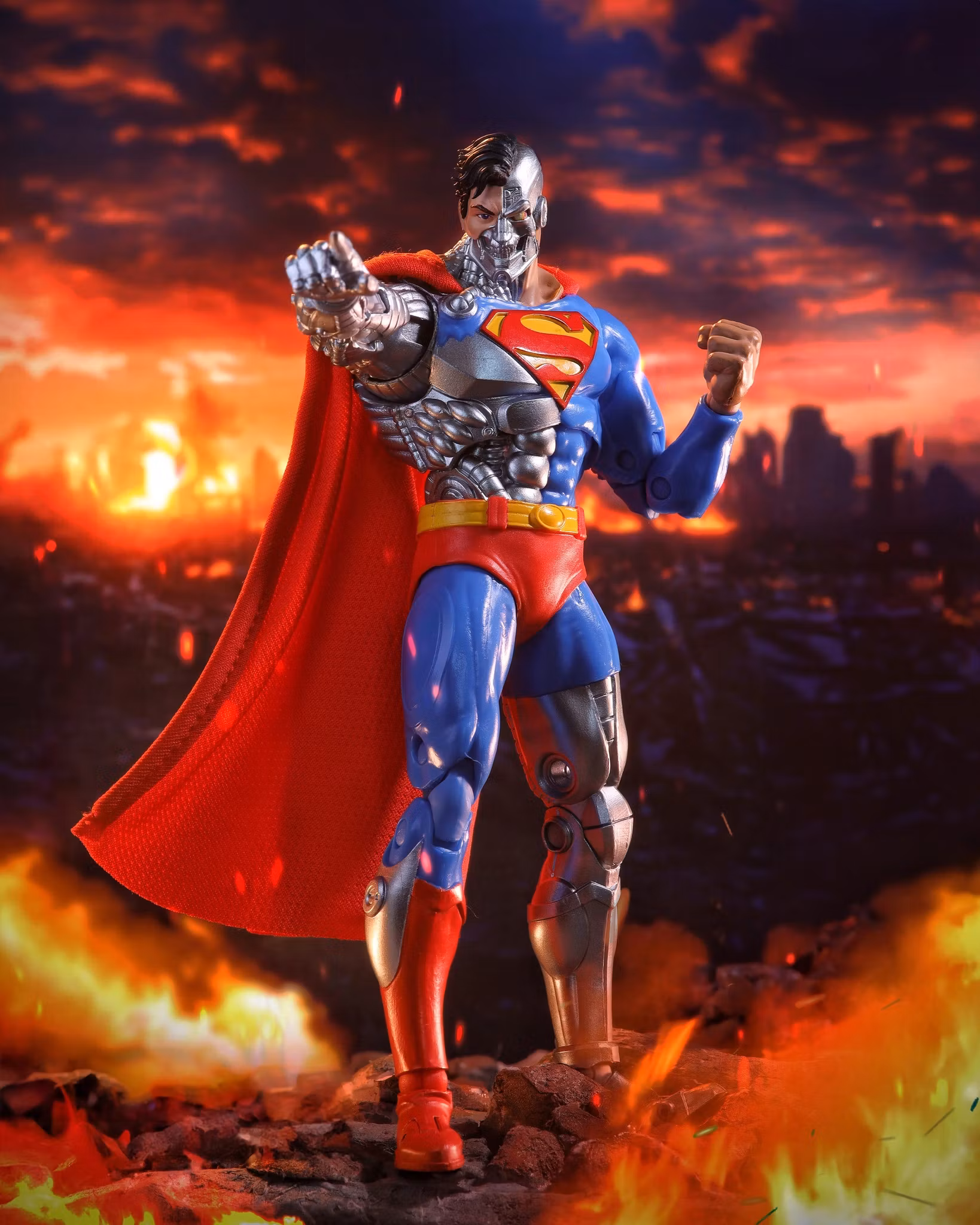 The Return of Superman DC Multiverse McFarlane Vault Collection Cyborg Superman Action Figure