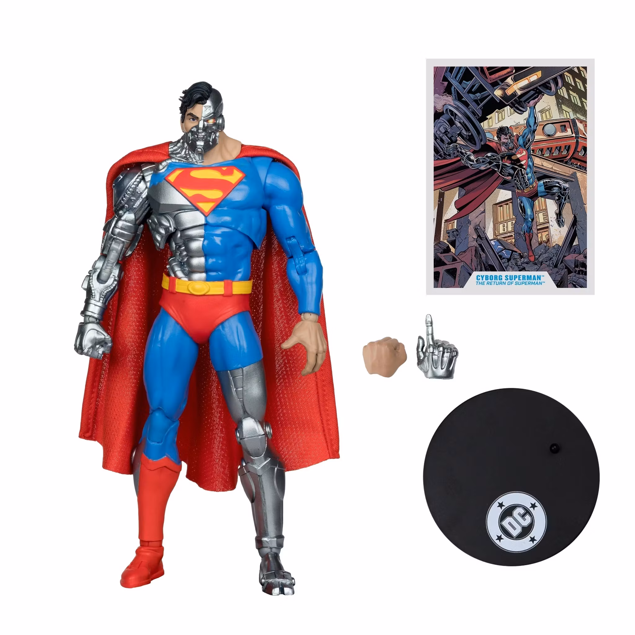 The Return of Superman DC Multiverse McFarlane Vault Collection Cyborg Superman Action Figure