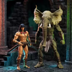Conan the Barbarian: The Tower of the Elephant Epic H.A.C.K.S Young Conan & Yag-Kosha 1/12 Scale Action Figure Two-Pack