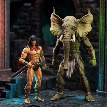 Conan the Barbarian: The Tower of the Elephant Epic H.A.C.K.S Young Conan & Yag-Kosha 1/12 Scale Action Figure Two-Pack