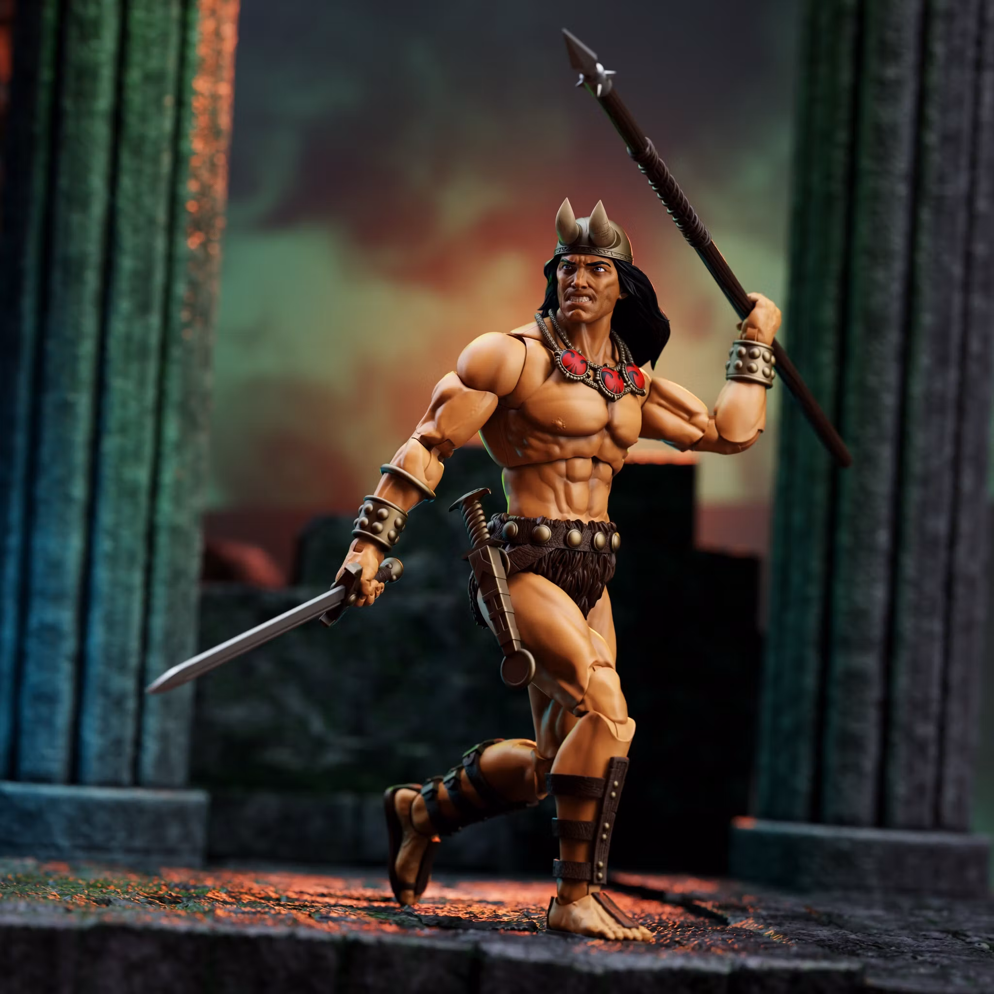 Conan the Barbarian: The Tower of the Elephant Epic H.A.C.K.S Young Conan & Yag-Kosha 1/12 Scale Action Figure Two-Pack