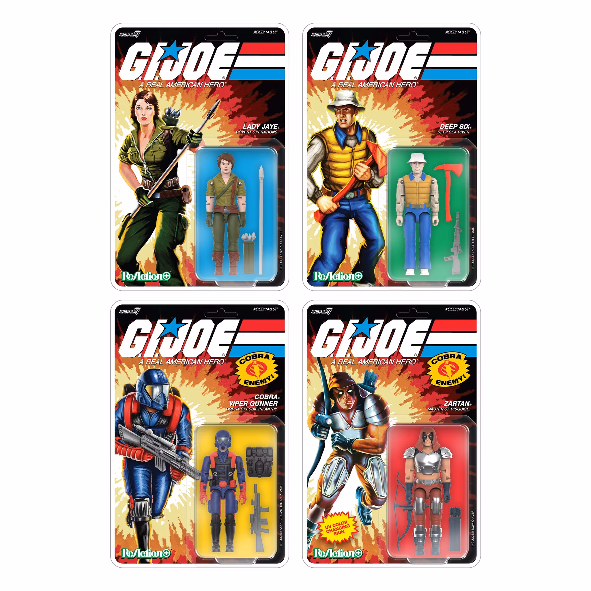 G.I. Joe ReAction+ Zartan (Comic) Action Figure