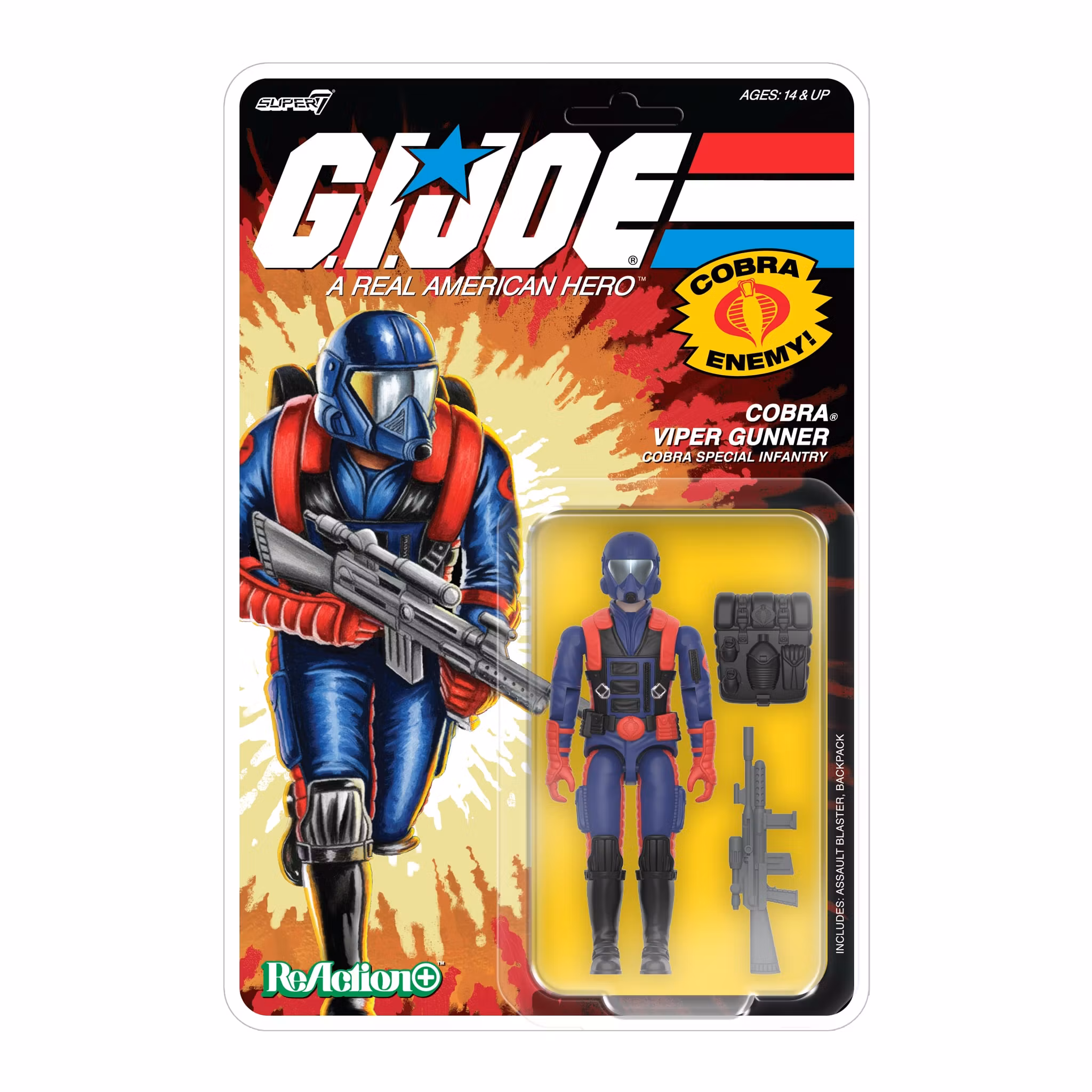 G.I. Joe ReAction+ Cobra Viper Gunner Action Figure