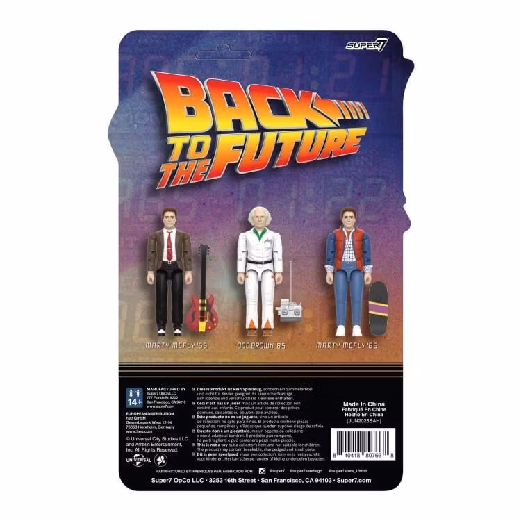 Back to the Future ReAction+ Doc Brown '85 Action Figure